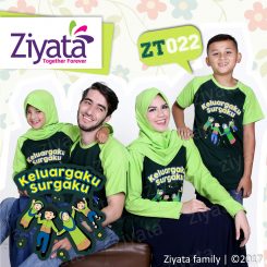 Jual Baju Family Kaos Couple Keluarga Muslim Ziyata 